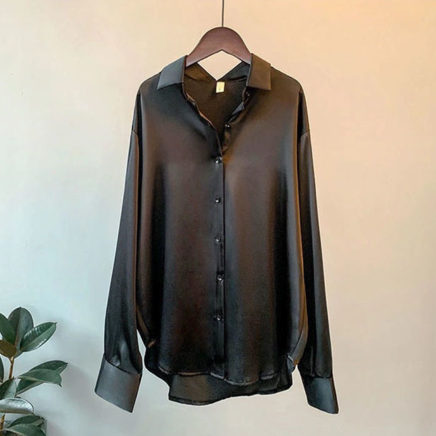 Elegant Satin Blouse for Women 2