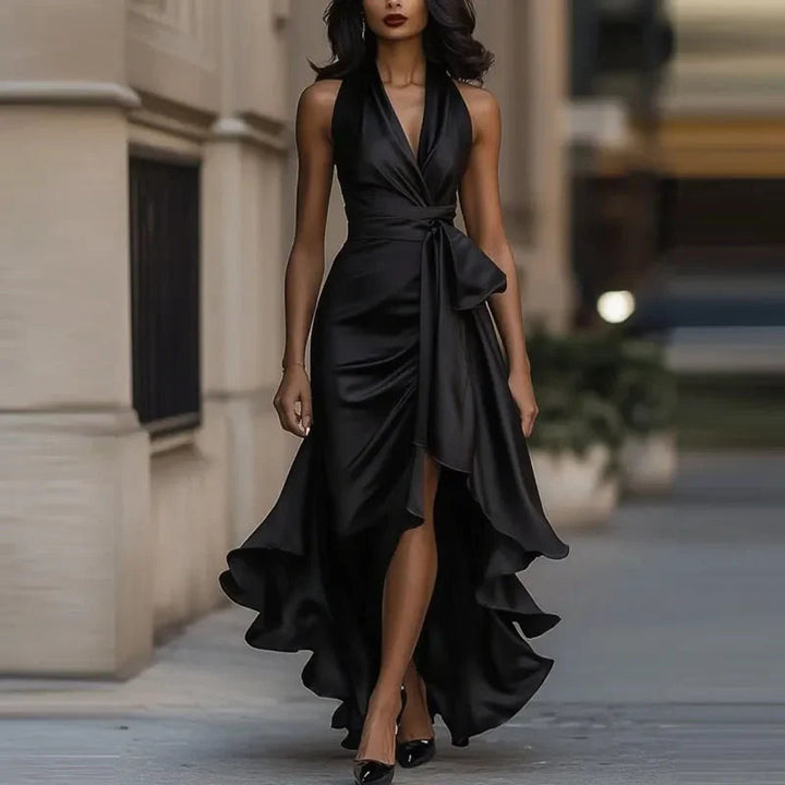 Elegant Satin Maxi Dress for Women 2