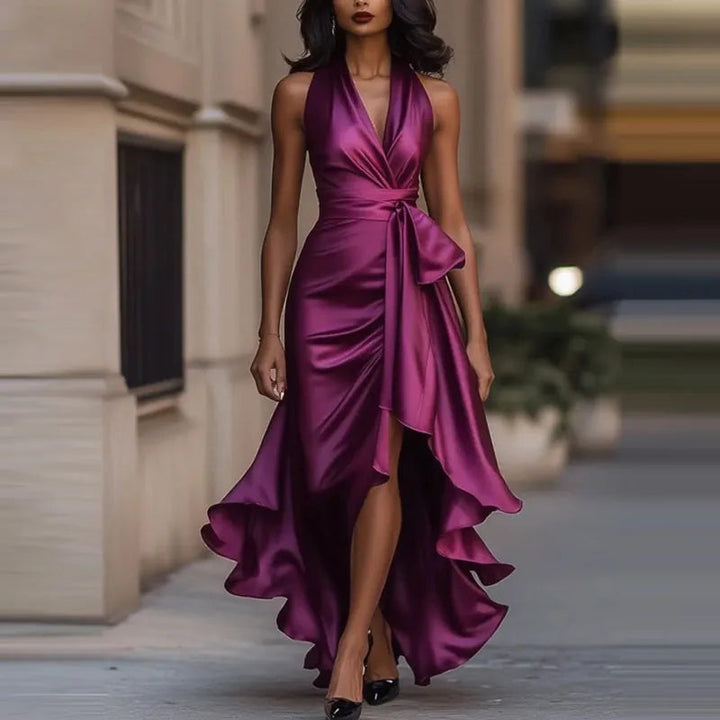 Elegant Satin Maxi Dress for Women 3