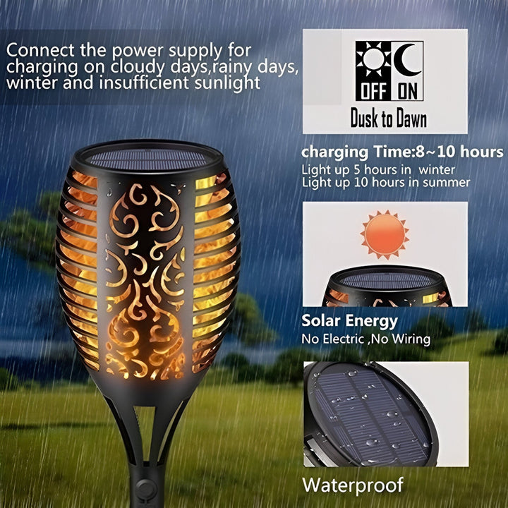 Elegant Solar Flame Light 1