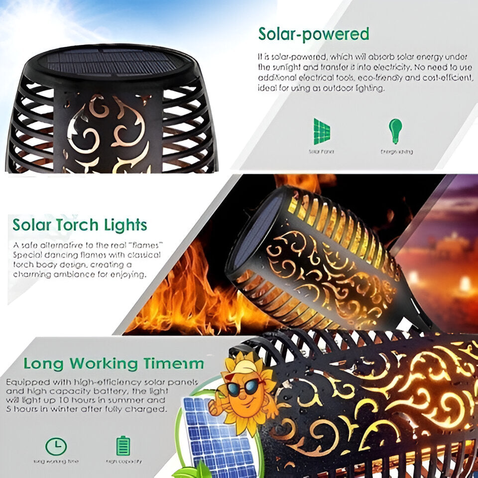 Elegant Solar Flame Light 2