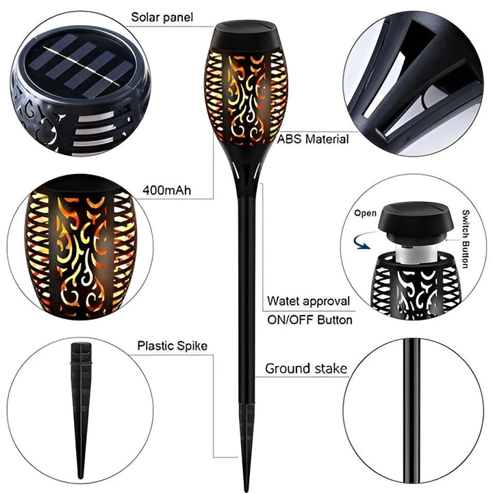 Elegant Solar Flame Light 5