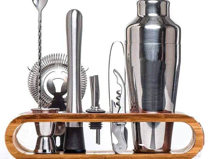 Elegant Stainless Steel Cocktail Shaker Set 6