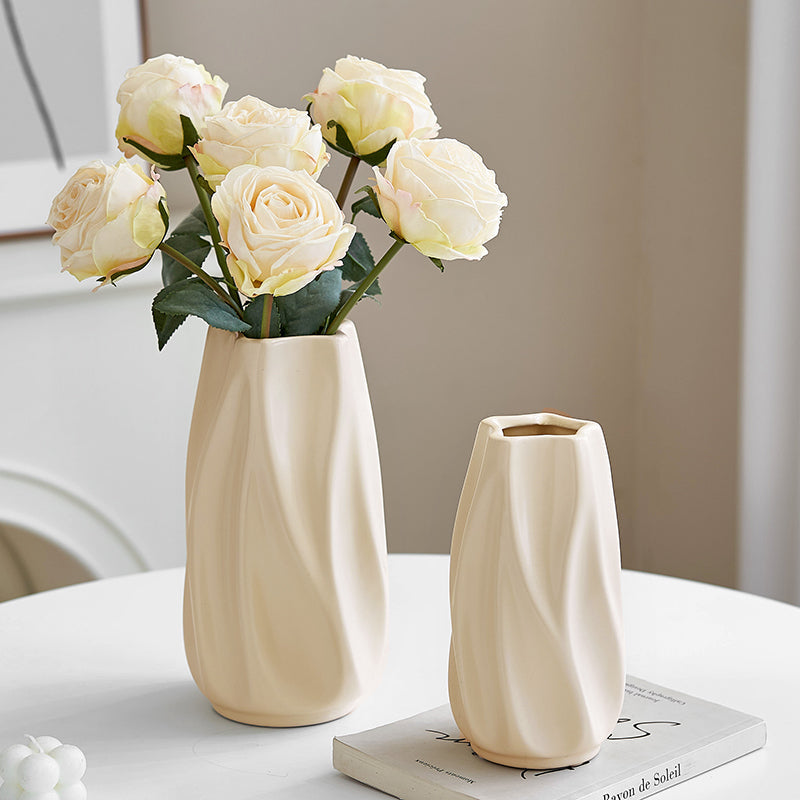Elegant White Ceramic Vase 3