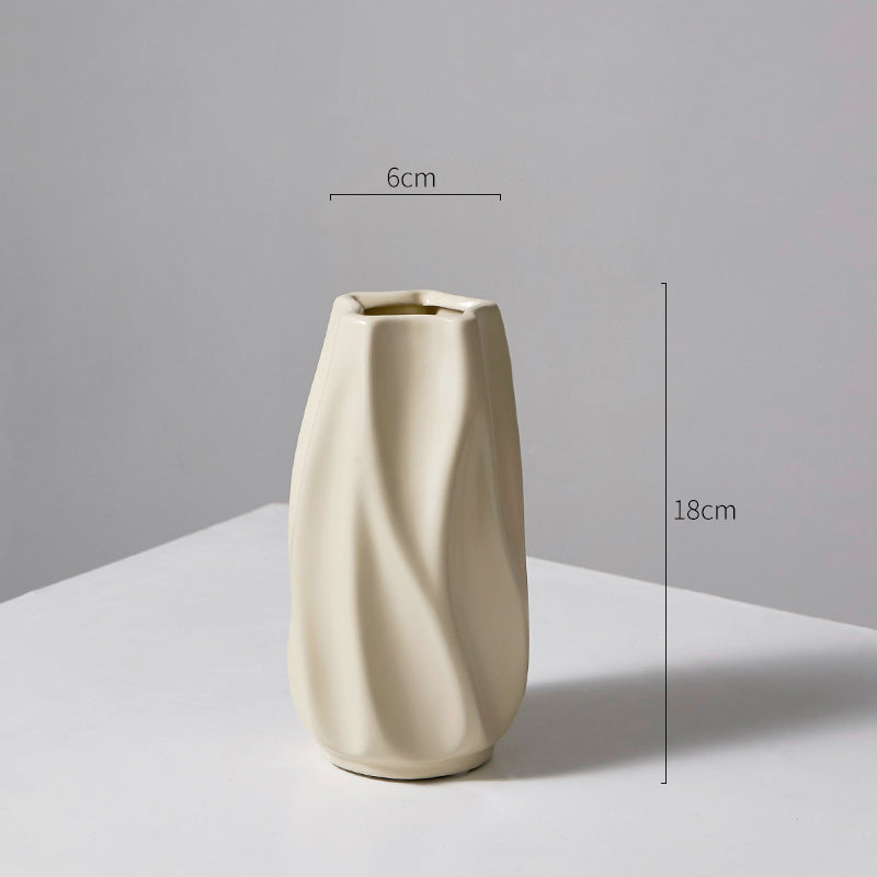Elegant White Ceramic Vase 4