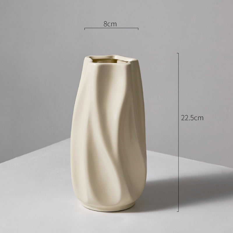 Elegant White Ceramic Vase 5