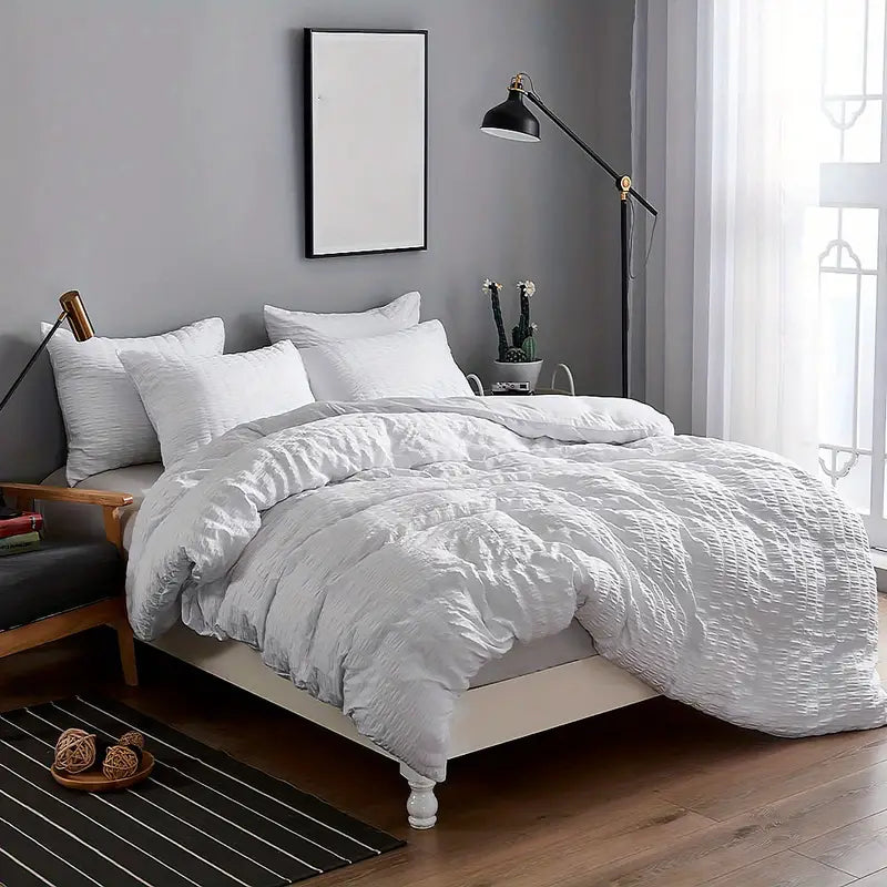 Elegant White Duvet Cover Set 6