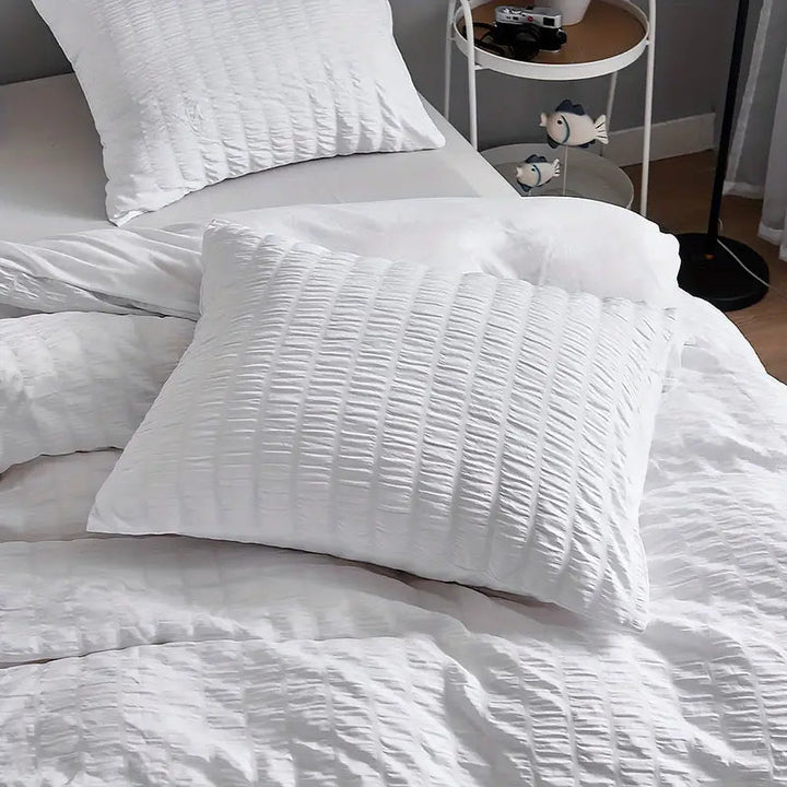 Elegant White Duvet Cover Set 8