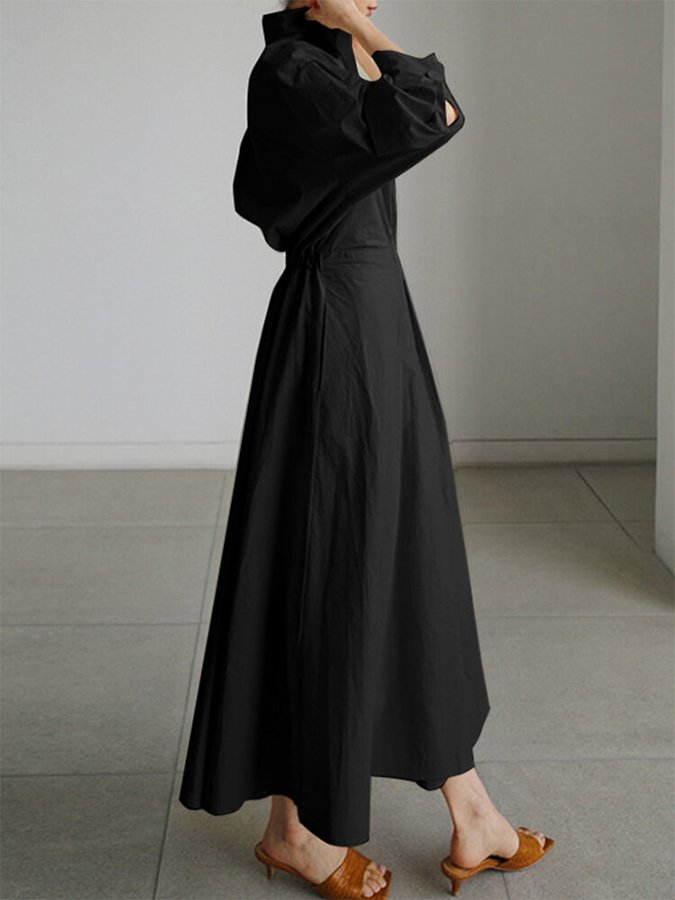 Elegant White Maxi Dress with Belt 5