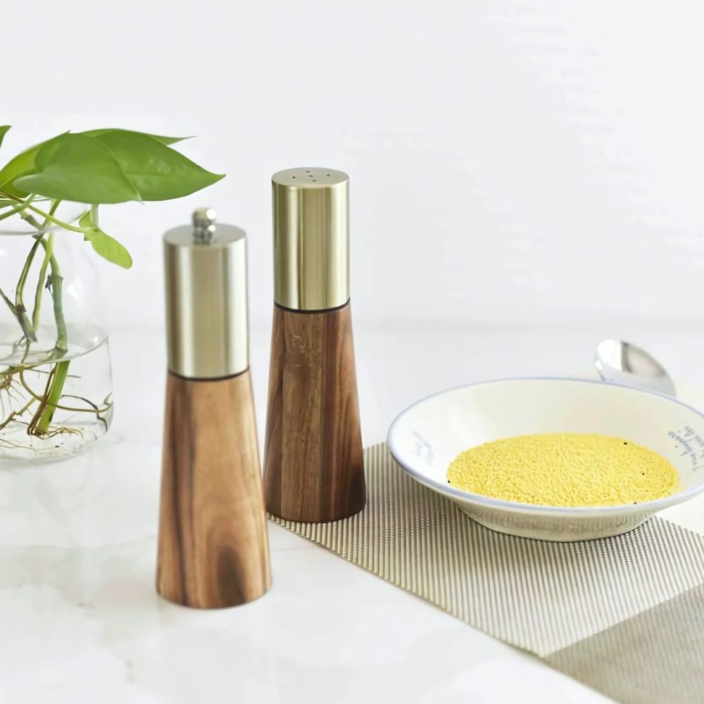 Elegant Wooden Spice Duo 1