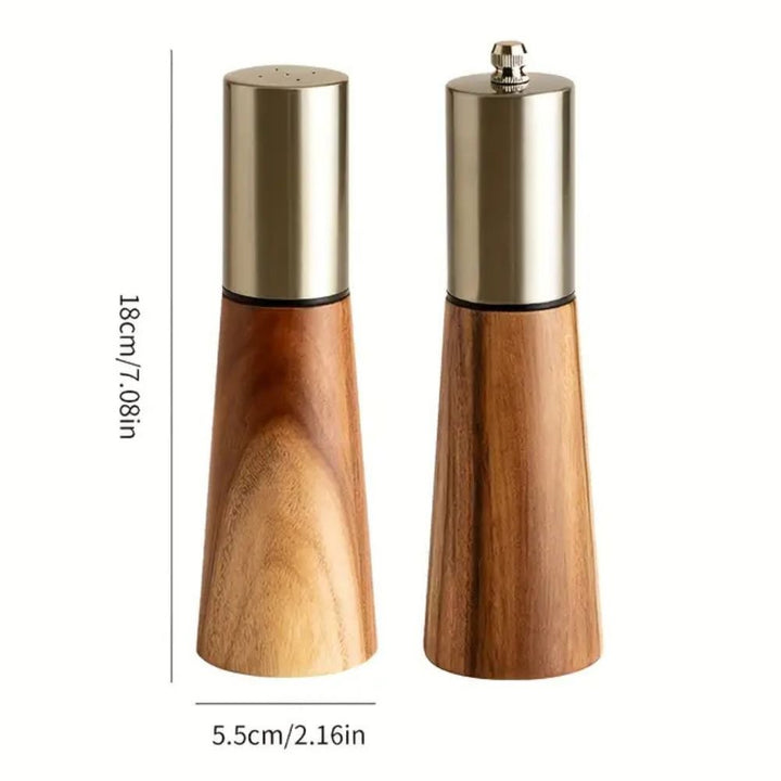 Elegant Wooden Spice Duo 4