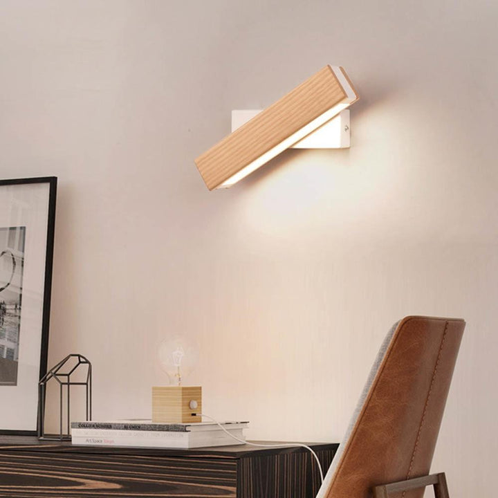 Elegant Wooden Wall Sconce 1