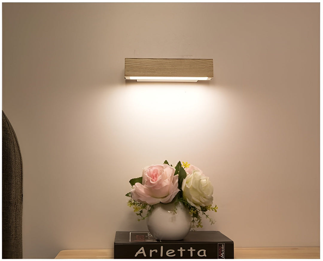 Elegant Wooden Wall Sconce 3