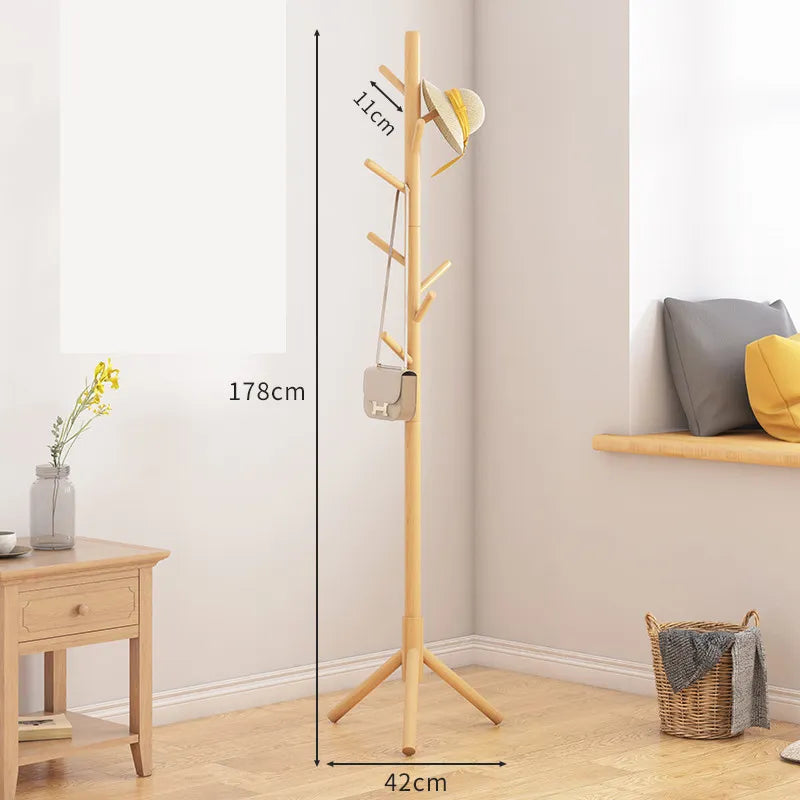 Wooden Freestanding Coat Rack