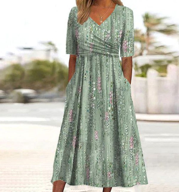 Feminine Floral Summer Dress 0