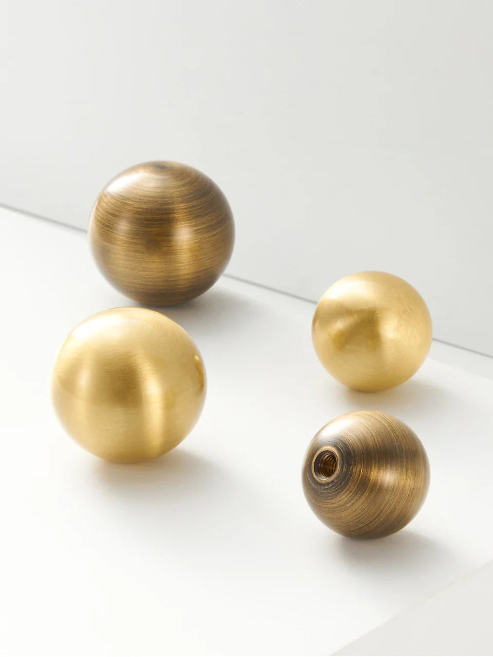 Brass Round Ball Cabinet Pull