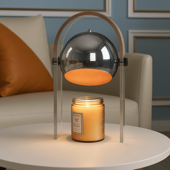 Frosted Glass Wax Warmer Lamp 3