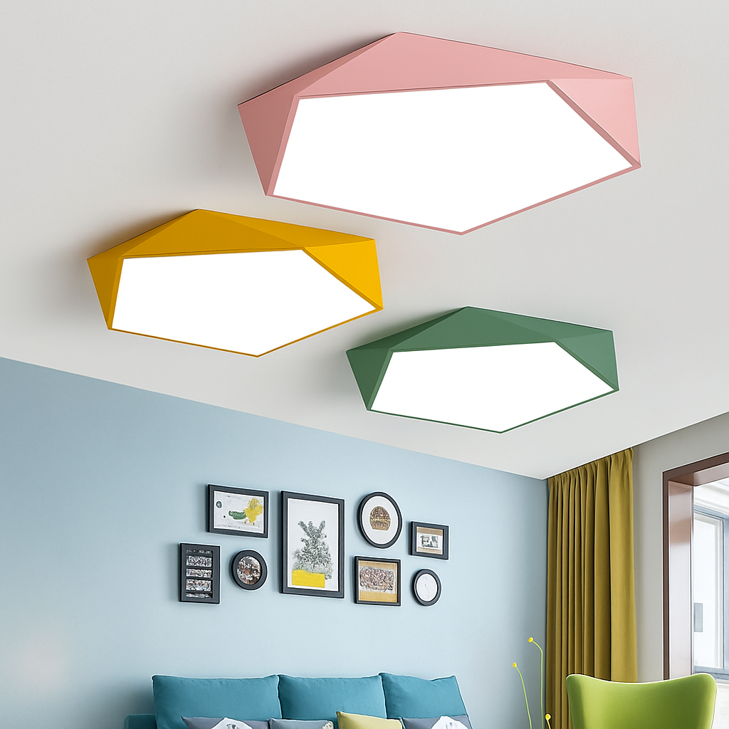 Geometric LED Ceiling Light 2