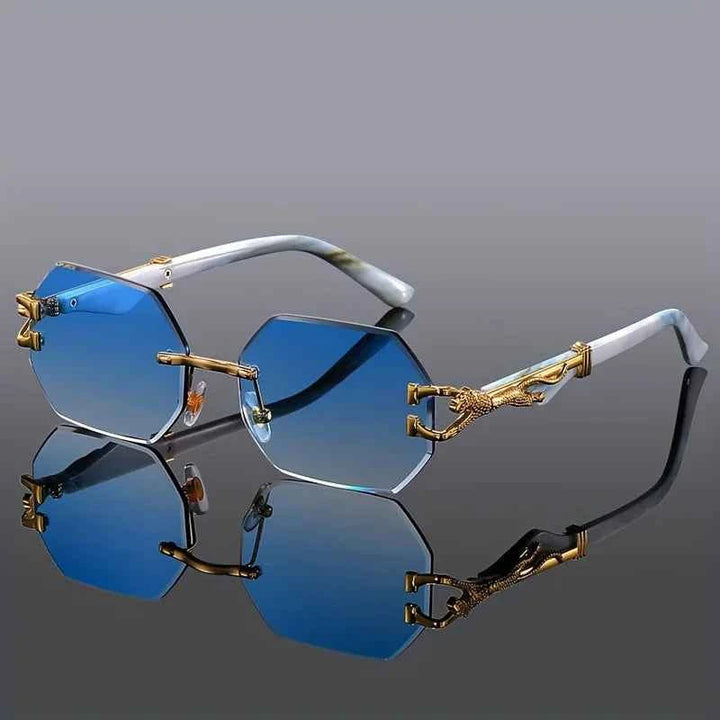Geometric Leopard Sunglasses 0