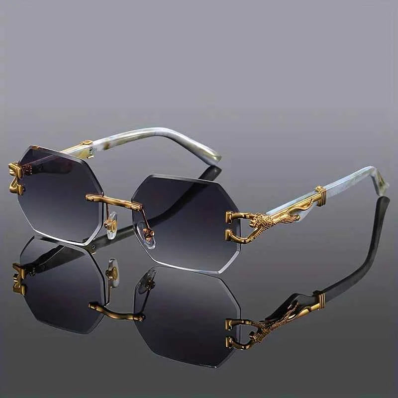 Geometric Leopard Sunglasses 3