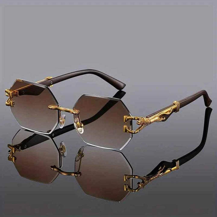 Geometric Leopard Sunglasses 5