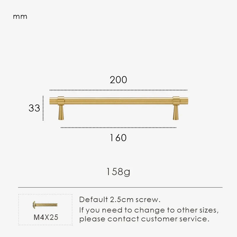Solid Brass Stepped Ring Cabinet Pull