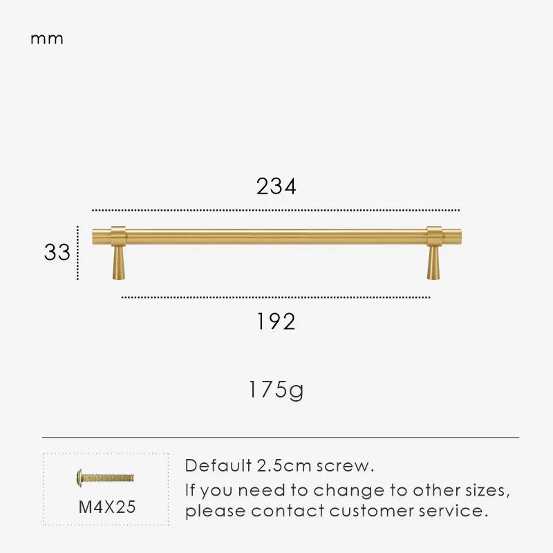 Solid Brass Stepped Ring Cabinet Pull