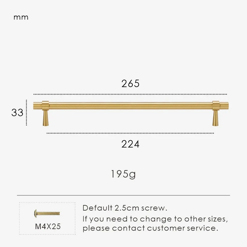 Solid Brass Stepped Ring Cabinet Pull