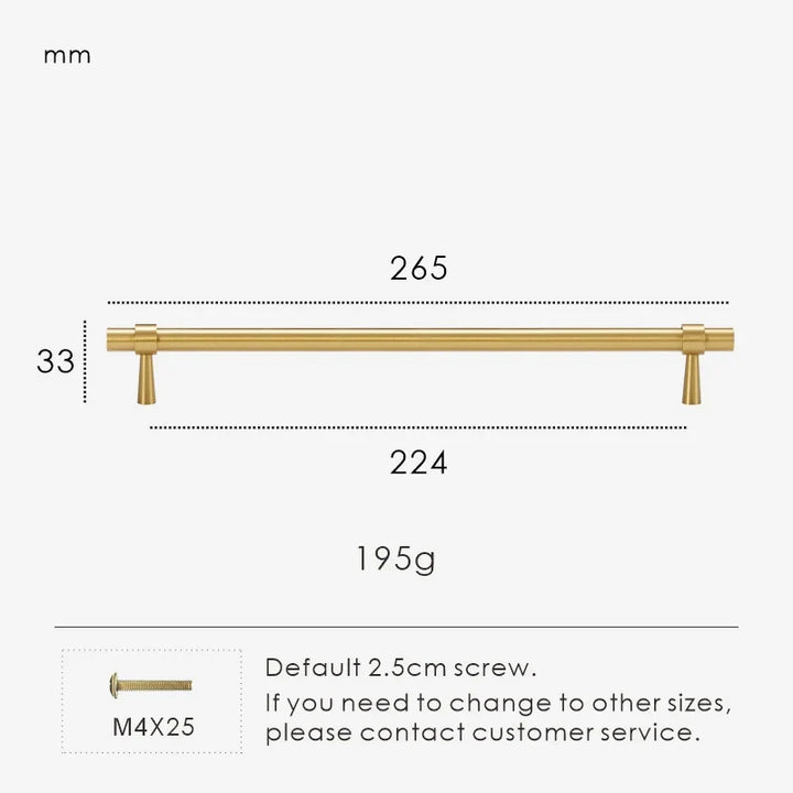 Solid Brass Stepped Ring Cabinet Pull