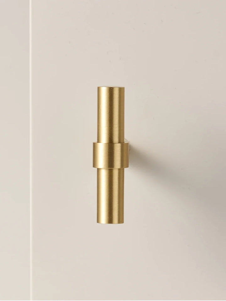 Solid Brass Stepped Ring Cabinet Pull