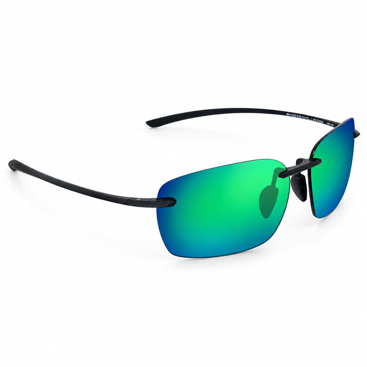 Green-Blue Rimless Featherlight Polarized Sunglasses front view