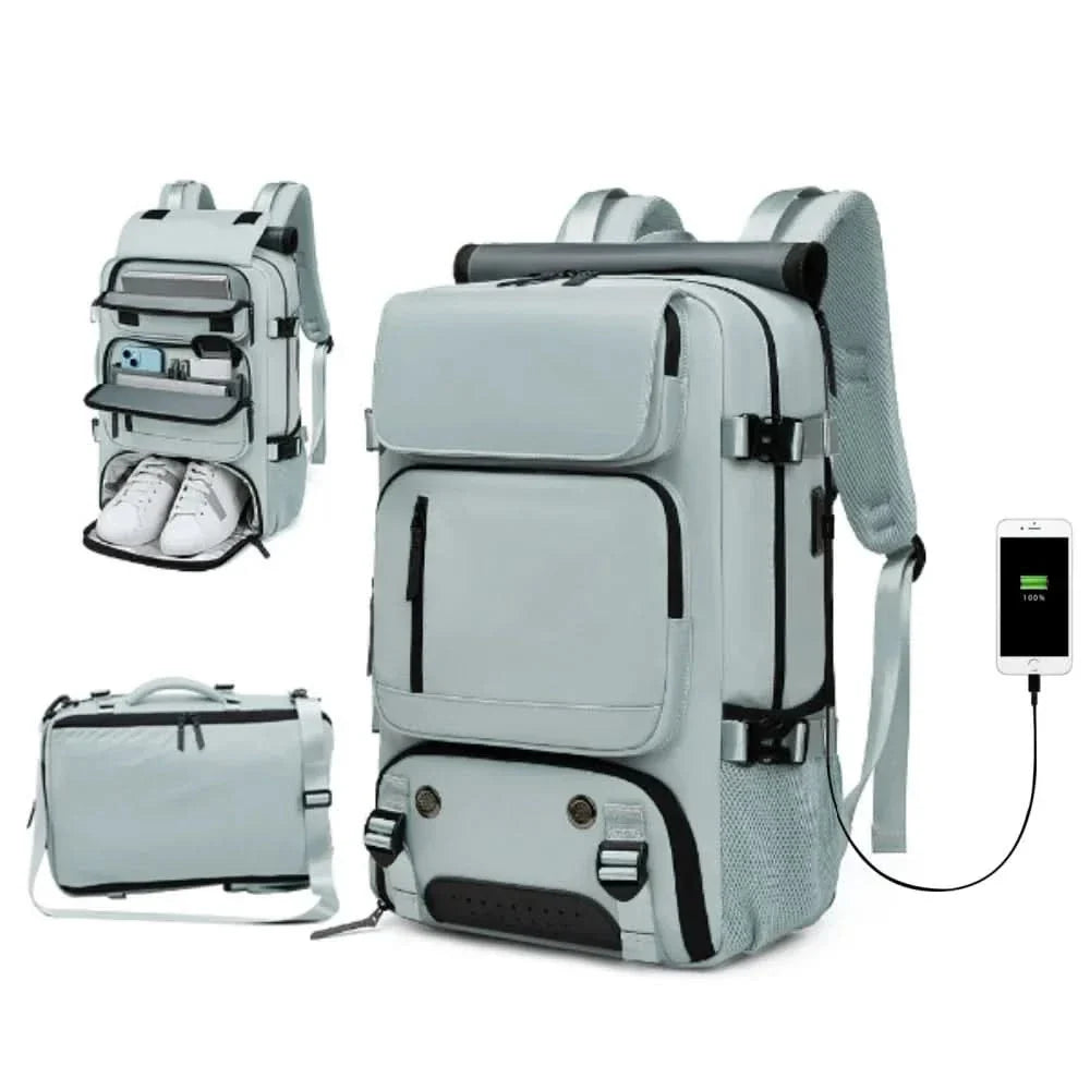Water-Resistant USB Travel Backpack