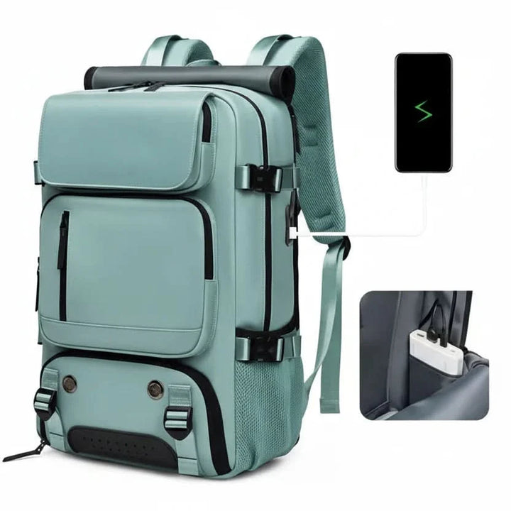 Water-Resistant USB Travel Backpack