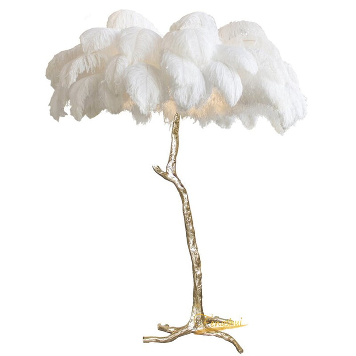 Feather Resin LED Floor Lamp