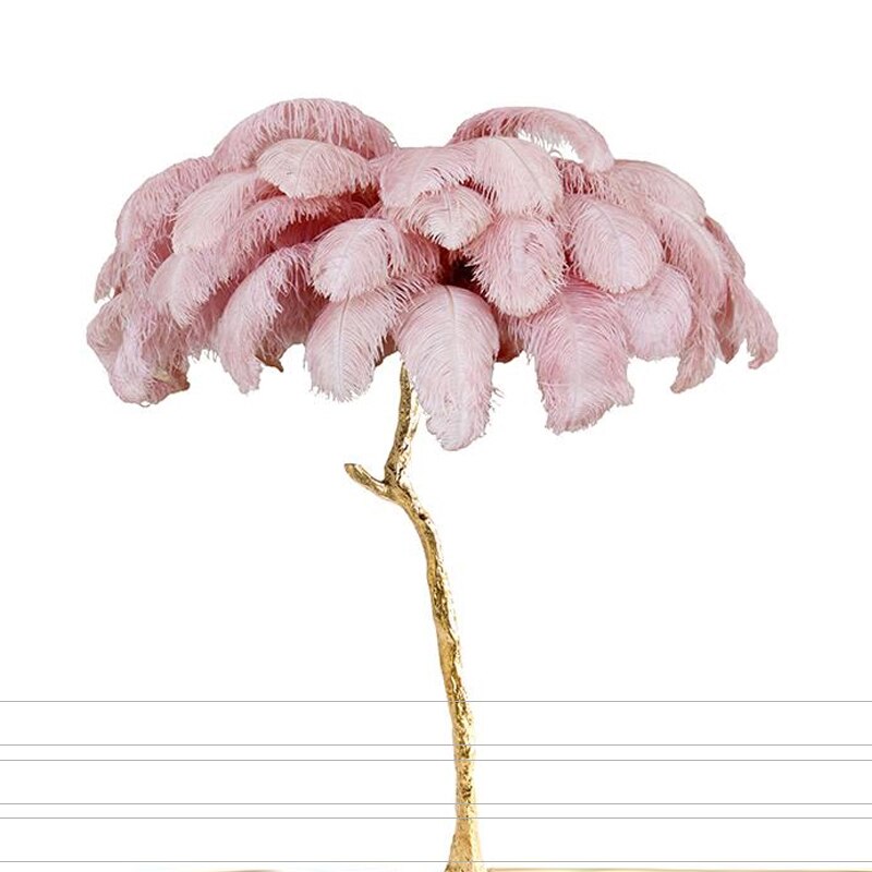 Feather Resin LED Floor Lamp