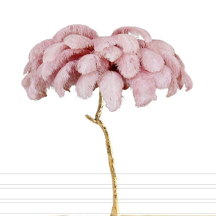 Feather Resin LED Floor Lamp
