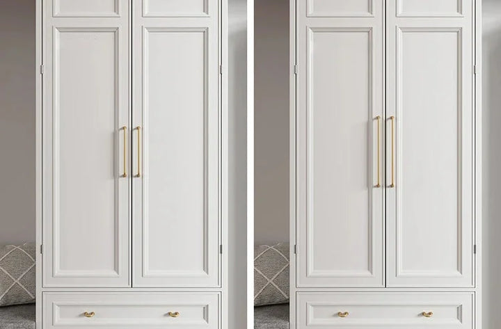 Sculpted Warm Brass Door Handle