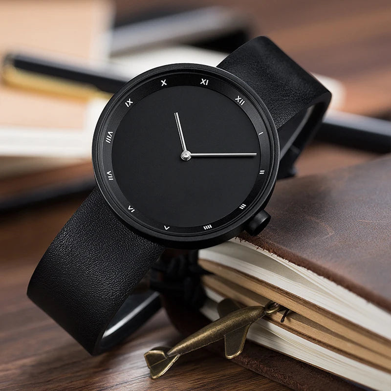 Waterproof PU-Leather Quartz Watch clasp detail