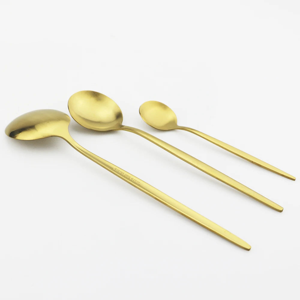 Stainless Steel Flatware Set table setting lifestyle