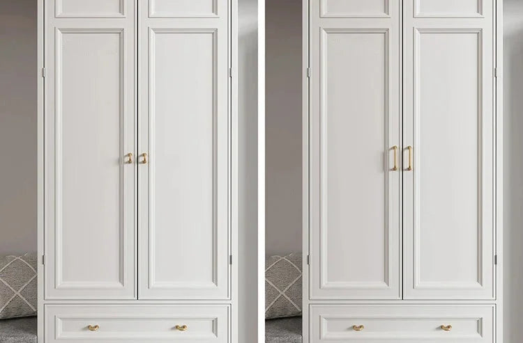 Sculpted Warm Brass Door Handle