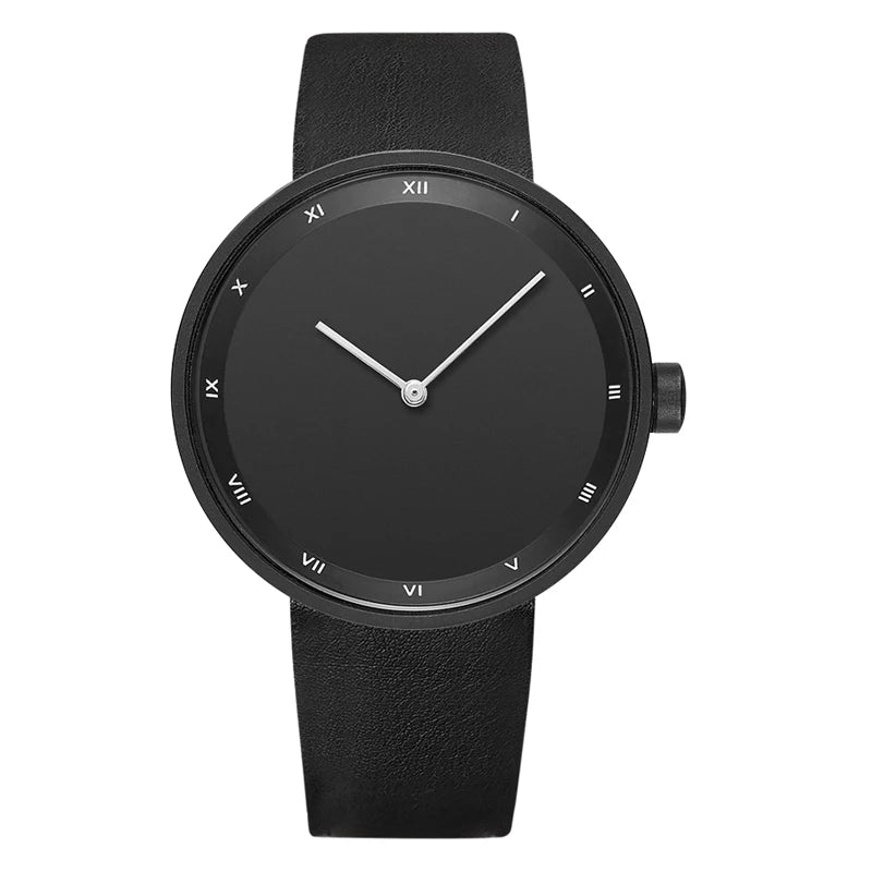 Waterproof PU-Leather Quartz Watch strap detail