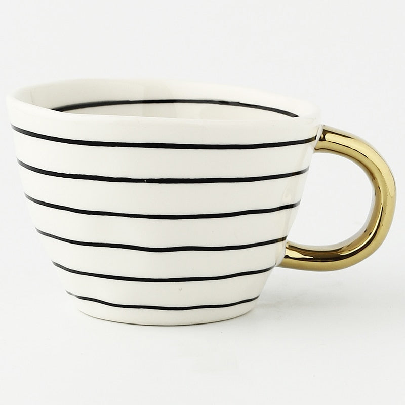 Artisan Glazed Ceramic Mug lifestyle coffee table