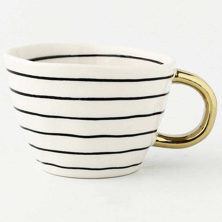 Artisan Glazed Ceramic Mug lifestyle coffee table