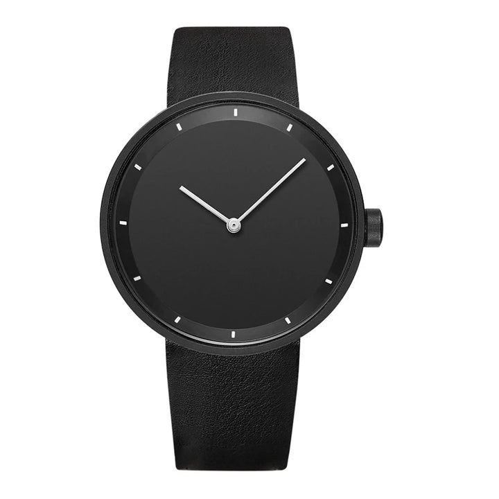 Waterproof PU-Leather Quartz Watch