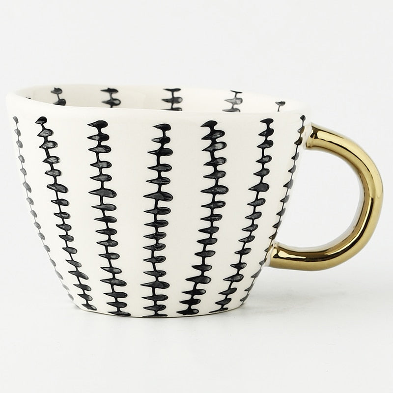 Artisan Glazed Ceramic Mug side view