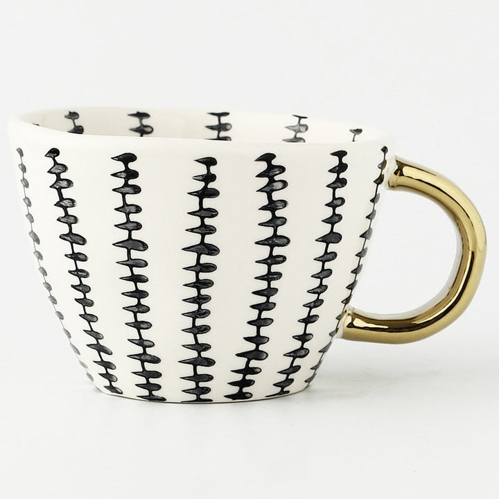 Artisan Glazed Ceramic Mug side view