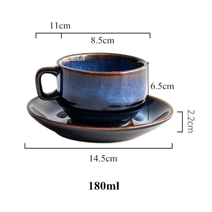 Blue Bone China Mug Set packaging