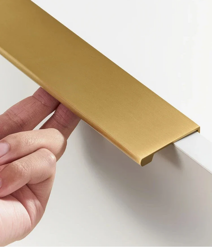 Brushed Brass Edge Cabinet Pull