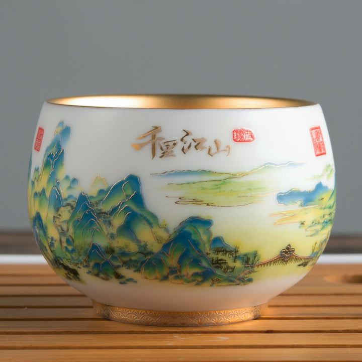 Handcrafted Ceramic Tea Cup 9