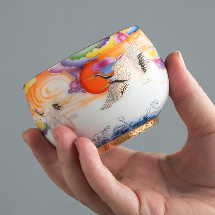 Handcrafted Mutton Fat Jade Tea Cup 3